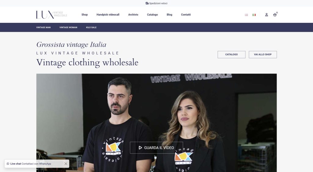 Lux Vintage Wholesale - Desktop Preview